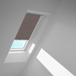 VELUX Rollo Taupe 4167 Standard-Sichtschutzrollo mit Führungsschienen, für verschiedene VELUX-Dachfenster geeignet