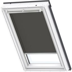 VELUX Sichtschutzrollo Uni Schwarz 4069 lichtdurchlässig, für verschiedene VELUX-Dachfenster geeignet