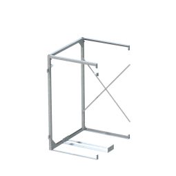 Binto Mülltonnenbox Erweiterungsgestell Metall Mülltonnenverkleidung Baukasten-Bestandteil, inklusive Bügelgriff und Türmagnet