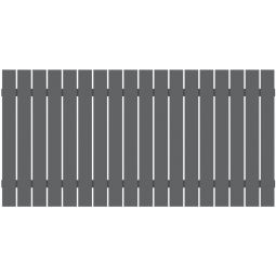 TraumGarten Gartenzaun SQUADRA Alu Anthrazit Metallzaun hochwertige Aluminium-Profile, 180x90cm