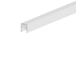 TraumGarten Sichtschutzzaun SYSTEM Endprofil Abschlussprofil oben Weiß Geeignet für Zaunfelder aus WPC- und ALU-Steckprofilen