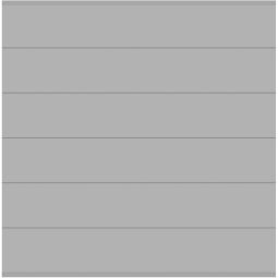 TraumGarten Sichtschutzzaun SYSTEM ALU XL Zaunfeld-Set silber Sichtschutz Steckzaun Lamellenzaun Maße: Höhe: 184 cm, Breite: 178 cm, Stärke: 2 cm