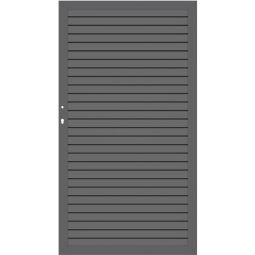 TraumGarten Sichtschutzzaun SYSTEM RHOMBUS Tor Anthrazit Aluminiumrahmen 66x40 mm, Rhombusprofile, 98x180 cm, stabil, wartungsarm, DIN rechts oder links, inkl. Beschlagsatz