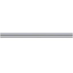 TraumGarten Sichtschutzzaun SYSTEM Rhombus 2x Einzel-Profile Silber Sichtschutz Rhombuszaun beschichtete und ausgeschäumte Aluminiumprofile für Sichtschutz Selbstbau, 2x6x179 cm