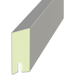 TraumGarten SYSTEM Rhombus Lichtleiste Silber Moderne Lichtlösung für elegante Zaunakzente, 179 x 6 x 2 cm