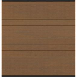 TraumGarten WPC-Sichtschutzzaun Rundum-Sorglos-Paket PLATINUM teak-braun Leiste anthrazit Sichtschutz Steckzaun Lamellenzaun Komplettset mit 178x184 cm pflegeleichtem Zaunfeld und Aluminium-Abschlussleisten inklusive Pfosten und Montagezubehör für eine flexible Zaunplanung