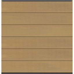 TraumGarten DreamDeck SYSTEM Platinum XL Zaunset lärche Komplettlösung für moderne Zaunanlagen im Holzlook, 178 x 184 cm