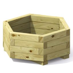 TraumGarten Pflanzkübel ANNA Nadelholz sechseck verschiedene Größen