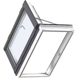 VELUX Wohn- und Ausstiegsfenster GXU 0184 Kunststoff ENERGIE KUPFER Dachfenster 3-fach Standard-Verglasung