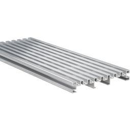 NATURinFORM Terrassen-Bodenrost Aluminium für WPC-Terrassendielen 140x20x4000 mm, Universalzubehör für zusätzliche Belüftung