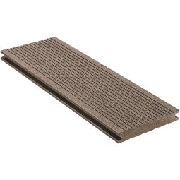 NATURinFORM WPC-Terrassendiele 21x139 mm DIE KOMPAKTE schwarzbraun massiv Rutschhemmende, gebürstete Oberfläche, hohe Belastbarkeit und langlebige Qualität