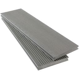Wellker WPC-Terrassendiele Die SOLIDE 2.0 Massivdiele Hellgrau 140x19 mm Robuste WPC‑Massivdiele in moderner Hellgrau‑Optik, verschiedene Längen