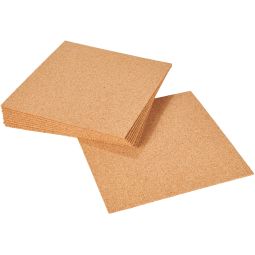 NATURinFORM Kork-Unterlage für Terrassendielen Unterkonstuktion Unterlage für Höhenausgleichsdrehfüße, 10 Stück/Paket