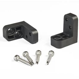 NATURinFORM Terrassenbauwinkel für WPC-Terrassendielen / PP Glasfaser, 10 Stück & 40 Schrauben Zur Befestigung von WCP Terrassendielen