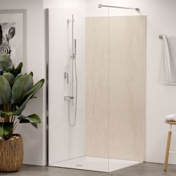 Winwall Duschrückwand Aluverbund Feinsteinzeug beige einzeln oder als Set, verschiedene Größen wählbar