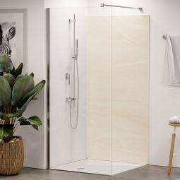 Winwall Duschrückwand Aluverbund Sandstein geschliffen einzeln oder als Set, verschiedene Größen wählbar