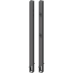 TraumGarten Sichtschutzzaun Torpfosten Einzeltor zum einbetonieren 2er-Set Anthrazit 2-er Set zum einbetonieren, inklusive angeschweißter Toraufhängung, verzinkt und pulverbeschichtet