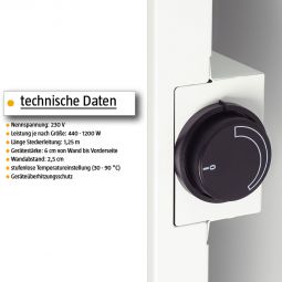 Jollytherm Infrarotheizung mit Keramikfeinsteinzeug marmoroptik 4