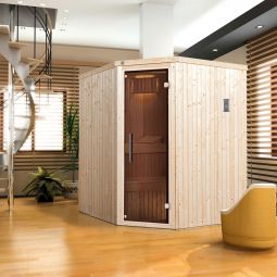 weka Sauna Ecksauna KIRUNA mit 3