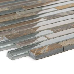 Wellker Kombimosaik Glas Naturstein Schiefer 3