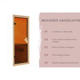 Karibu Fasssauna 3 naturbelassen 8