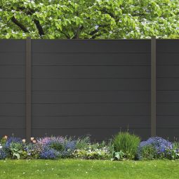 Wellker Sichtschutzzaun Steckzaunelement Capri Set 3