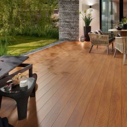 TraumGarten DreamDeck Alu Terrassendielen Ipe-braun 9