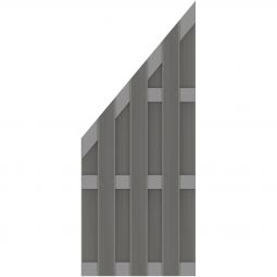 TraumGarten Sichtschutzzaun JUMBO WPC Alu-Design 3