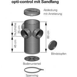 Opti-Control Kontrollschacht Revisionsschacht mit Sandfang 3