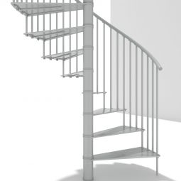 Minka Spindeltreppe Portofino weiß Wendeltreppe 5