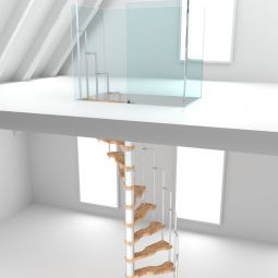 Minka Spindeltreppe Suono Buche weiß 4