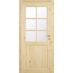 Kilsgaard Zimmertür mit Glas und 6