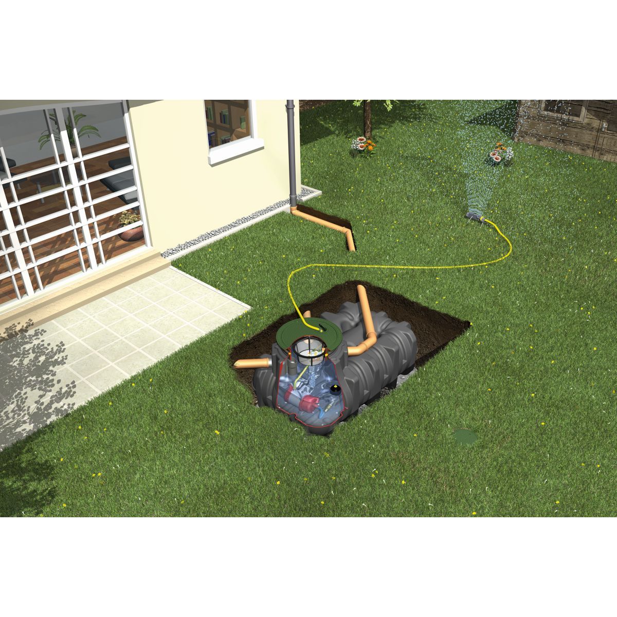 GRAF Platin Komfort Gartenanlage Zisterne BENZ24