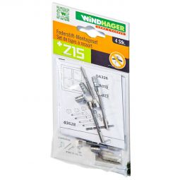 Windhager Insektenschutz Federstift-Montageset, 4 Stk. Zur werkzeuglosen Klemmmontage von Rahmen in Fensterlichte