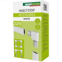 Windhager Insektenschutz Plus Eckverbinder Fenster + Tür Weiß für Rahmenfenster und -türen der Serie PLUS