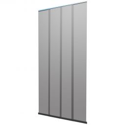 Windhager Insektenschutz Türvorhang Teleskop KST 120x250 cm eloxiert Flexibler Türvorhang mit Soft-Stop-Funktion, bohrfrei montierbar
