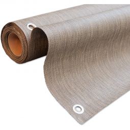 Windhager Balkonblende Aeris 0,9x5m Wenge aus hochwertigem Kunststoff-Gewebe mit Metallösen