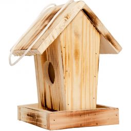 Windhager Vogelfutterhaus Cottage geflammt Futtersilo Futterstation mit Sichtfenster zur Füllstandsanzeige