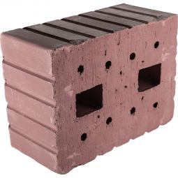 ClayTec Lehmstein schwer 3DF 2000 tragend Gelochter Lehmstein für tragendes witterungsgeschütztes Außen- und Innenmauerwerk, Format: 24,0x17,5x11,3 cm