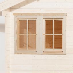 weka Gartenhaus Doppelfenster Wandstärke 45mm Abmessung (BxH): 138x79cm