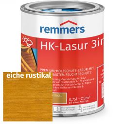 Remmers HK-Lasur 3in1 eiche rustikal RC-360  Premium-Lasur auf Lösemittelbasis - starker Feuchteschutz für außen