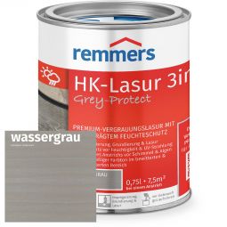 Remmers HK-Lasur 3in1 Grey-Protect wassergrau FT-20924 Dekorative Premium-Vergrauungslasur auf Lösemittelbasis - ideal für außen