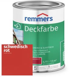 Remmers Deckfarbe schwedischrot Starker Wetterschutz, hohe Deckkraft, auf Wasserbasis