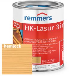 Remmers HK-Lasur 3in1 hemlock RC-120 Hochwertige Holzlasur auf Lösemittelbasis - zuverlässiger Schutz vor Feuchtigkeit im Außenbereich