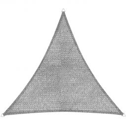 Windhager Segel ELBA Dreieck 3,6x3,6x3,6 m grau beschichtetes HDPE-Gewebe ist wind- und wasserdurchlässig