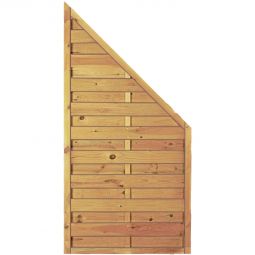 T&J Sichtschutzzaun Maxi-Massiv Anschluss Sichtschutz Lamellenzaun Sichtschutzzaun Anschluss 90x180/90 cm, kesseldruckimprägniert, geriffelte Lamellen mit der Maße ca, 8x95 mm und Edelstahlnägeln – stabil & langlebig