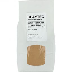 CLAYTEC Lehm-Fugenfüller, natur-BRAUN  1,5 kg-Beutel, trocken
