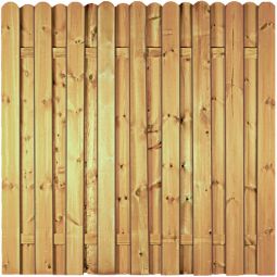 T&J Sichtschutzzaun Lieke gerade Sichtschutz Bohlenzaun Sichtschutzzaun gerade 180x180 cm, kesseldruckimprägniert, glatte Lamellen ca. 14x120 mm, stabile Riegel ca. 20x65 mm