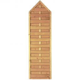 T&J Sichtschutzzaun Maxi-Massiv mit Spitze Sichtschutz Lamellenzaun Sichtschutzzaun mit Spitze 60x210/180 cm, massiv, wetterfest & klassisch elegant – ideal für stilvolle, blickdichte Gartengestaltung