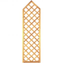 T&J Sichtschutzzaun Maxi-Massiv Rankgitter mit Spitze Sichtschutz Sichtschutzzaun Maxi-Massiv mit Rankgitter und Spitze, kesseldruckimprägniert, 60x210/180 cm, geriffelte Lamellen, ideal für blickdichte Gartenzäune